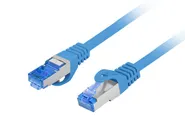 PATCHCORD CAT.6A S/FTP LSZH CCA 0.25M BLUE FLUKE PASSED