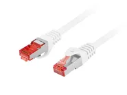 PATCHCORD CAT.6 S/FTP LSZH CU 0.25M WHITE FLUKE PASSED
