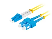 FIBER OPTIC PATCHCORD SM SC/UPC-LC/UPC DUPLEX 1M LSZH G657A1 3.0MM YELLOW