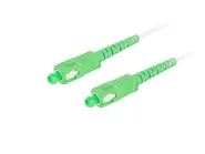 FIBER OPTIC PATCHCORD SM SC/APC-SC/APC SIMPLEX 2.5M LSZH G657A2 3.0MM WHITE