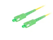 FIBER OPTIC PATCHCORD SM SC/APC-SC/APC SIMPLEX 0.5M LSZH G657A1 3.0MM YELLOW