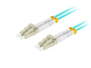 FIBER OPTIC PATCHCORD MM LC/UPC-LC/UPC DUPLEX 10M LSZH OM3 50/125 3.0MM AQUA