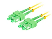 FIBER OPTIC PATCHCORD SM SC/APC-SC/APC DUPLEX 15M LSZH G657A1 3.0MM YELLOW