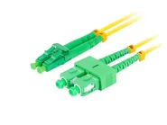 FIBER OPTIC PATCHCORD SM SC/APC-LC/APC DUPLEX 2M LSZH G657A1 3.0MM YELLOW
