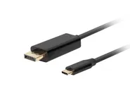 USB-C(M)->DISPLAYPORT(M) CABLE 1.8M 4K 60HZ BLACK