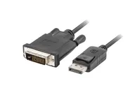 DISPLAYPORT(M) V1.2->DVI-D(M)(24+1) CABLE 1M BLACK DUAL LINK