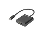 USB-C(M) 3.1->HDMI(F) ADAPTER CABLE 15CM (DISPLAYPORT ALT MODE) BLACK