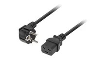 CEE 7/7->IEC 320 C19 POWER CORD 1.8M 16A VDE BLACK