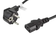 CEE 7/7->IEC 320 C13 POWER CORD 1.8M VDE BLACK