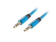 MINIJACK 3.5MM M/M 3 PIN CABLE 2M BLUE PREMIUM