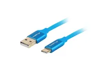 USB-C(M)->USB-A(M) 2.0 CABLE 1.8M BLUE QC 3.0 PREMIUM