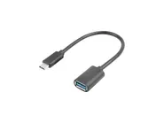 USB-C(M) 3.1->USB-A(F) ADAPTER CABLE 15CM BLACK OTG