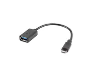 USB MICRO(M) 2.0->USB-A(F) ADAPTER 15CM OTG BLACK