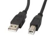 USB-A(M)->USB-B(M) 2.0 CABLE 5M BLACK FERRITE