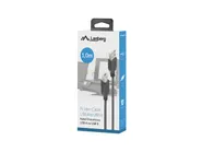 USB-A(M)->USB-B(M) 2.0 CABLE 1M BLACK FERRITE BOX