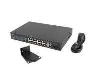 SWITCH 16X 100MB POE+/2X 1GB/1X SFP UNMANAGED RACK 10" & 19" GIGABIT ETHERNET 150W