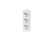 POWER STRIP 1.5M 3X SCHUKO OUTLETS QUALITY-GRADE COPPER CABLE WHITE