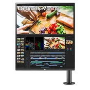 28" 16:18 DualUp-bildskärm med Ergo-stativ och USB-C