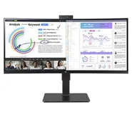 34" UltraWide WQHD (3440x1440) IPS-skärm med inbyggd webbkamera, mikrofon och HDR10