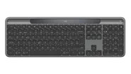 Signature Slim Solar+ wireless keyboard K980 - Graphite - Schweiziska (QWERTZ)