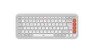POP Icon Keys - Naturvit och orange - Engelska Storbritannien (QWERTY)