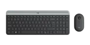 Den tunna trådlösa tangentbords- och muskombinationen MK470 - Grafitgrå - Belgiska (AZERTY)