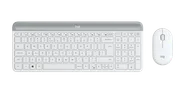 Den tunna trådlösa tangentbords- och muskombinationen MK470 - Off-white - Engelska internationellt (QWERTY)