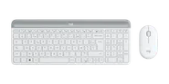Den tunna trådlösa tangentbords- och muskombinationen MK470 - Off-white - Franska (AZERTY)