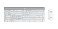 Den tunna trådlösa tangentbords- och muskombinationen MK470 - Off-white - Italienska (QWERTY)