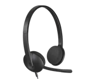 H340 USB Computer Headset - Svart