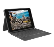Rugged Folio - Grafitgrå - Engelska Storbritannien (QWERTY)