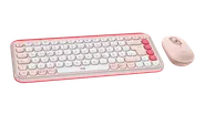 POP Icon Combo - Rose och naturvit - Tyska (QWERTZ)