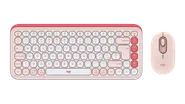 POP Icon Combo - Rose och naturvit - Italienska (QWERTY)