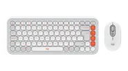 POP Icon Combo - Naturvit och orange - Engelska internationellt (QWERTY)