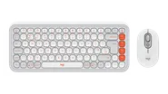 POP Icon Combo - Naturvit och orange - Engelska Storbritannien (QWERTY)