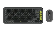 POP Icon Combo - Grafitgrå och grönt - Engelska internationellt (QWERTY)