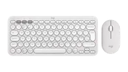 Pebble 2 Combo - Vita nyanser - Engelska Storbritannien (QWERTY)