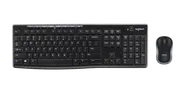 MK270 kombination med trådlöst tangentbord och mus - Svart - Danska/norska/svenska/finska (QWERTY)