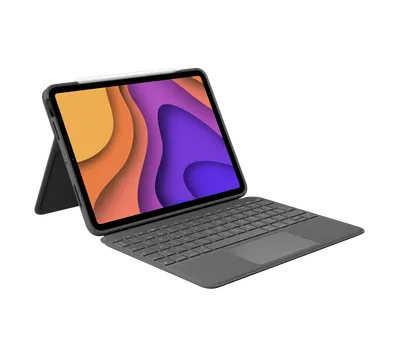 Folio Touch for iPad Air - Oxford Grey - Spanska (QWERTY)