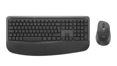 Signature Comfort Plus Combo MK880 - Grafitgrå - Engelska internationellt (QWERTY)