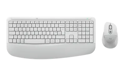 Signature Comfort Plus Combo MK880 - Naturvit - Engelska Storbritannien (QWERTY)