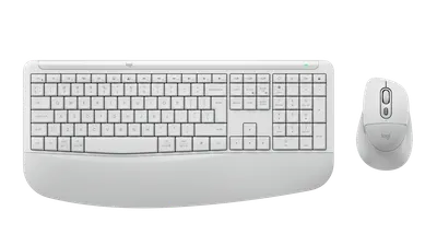 Signature Comfort Plus Combo MK880 - Naturvit - Engelska internationellt (QWERTY)