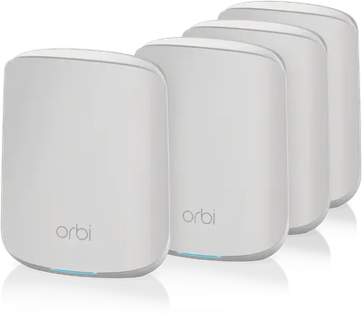 Orbi Dual-Band WiFi 6 Mesh-System, 1,8 Gbit/s, Router + 3 Satelliten