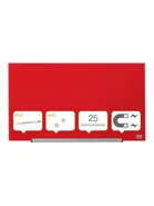 Nobo Impression Pro Magnetisk Glas Whiteboard 68x38 cm Röd