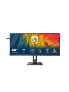 40" Philips 40B1U5600/00, IPS 3440x1440, 4 ms, 120Hz, HDR400, höjdjusterbar, HDMI/DP/USB-C 100W, högtalare, KVM-switch, USB 3.2-hubb