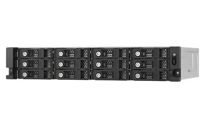 TL-R1200PES-RP PCIe Interface 12-bay JBOD, supporting SATA drives, for petabyte-scale expansion designed specifically for QNAP NAS