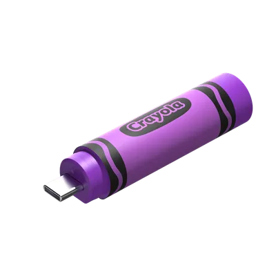 SANDISK Crayola USB-C Flash Drive - Vivid Violet, 256GB