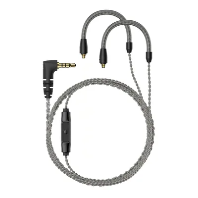 Cable for IE series, 1.20 m, 3.5 mm jack, with microphone, braided