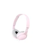Sony MDR-ZX110AP - Hörlurar med mikrofon - fullstorlek - kabelansluten - 3,5 mm kontakt - rosa