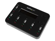 StarTech Fristående 1:5 duplikator och raderare för USB-minnen - Kopiator för USB-minnen - USB-enhetsduplikator - 5 fack